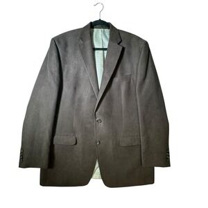 Lauren Ralph Lauren Brown Faux Suede Mens 44L  Blazer Sportscoat 2 Button Jacket